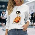 Daw Aunganuu Kyi-Signature 長袖tシャツ 長袖Tシャツ 彼女への贈り物