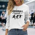 Dodgballquad Dodge Ball Game 長袖Tシャツ 彼女への贈り物