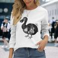 Dodo Bird 鳥類学 鳥 長袖Tシャツ 彼女への贈り物