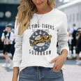 Flying Tigersquadron 第二次世界大戦ヴィンテージ記章 バックプリント 長袖Tシャツ 彼女への贈り物
