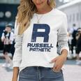 Russell Pathetic Unathletic プットダウン&インシュルト 長袖Tシャツ 彼女への贈り物