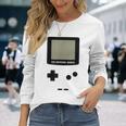 Gameboy オリジナルゲーマー 面白いオタクビデオゲームシャツ 長袖Tシャツ 彼女への贈り物