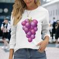Grapes 葡萄 コスチューム シャツ 長袖Tシャツ 彼女への贈り物