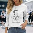 Gustav Mahler グスタフ・マーラー オーストリアの作曲家、指揮者。 音楽 長袖Tシャツ 彼女への贈り物