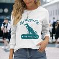 The Happy Life Withhiba Dog かわいい柴犬 黒柴 赤柴 長袖Tシャツ 彼女への贈り物