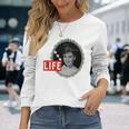 Life Picture Collection オードリーヘップバーン_ 02 長袖tシャツ 長袖Tシャツ 彼女への贈り物