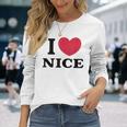 I Love Nice アイ・ラブ・ニース 長袖Tシャツ 彼女への贈り物