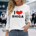 I Lovehiga 愛 ハート 滋賀 滋賀県 日本 お土産 かわいい おしゃれ 長袖Tシャツ 彼女への贈り物