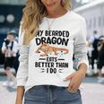 My Bearded Dragon Eats Better Than I Do トカゲ爬虫類 長袖Tシャツ 彼女への贈り物