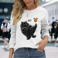 No Kings In America Black Cat Long Sleeve T-Shirt Gifts for Her