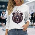 メンズ Papa Bear Face サングラス Papa Bear Lover 父の日 長袖Tシャツ 彼女への贈り物