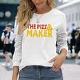 The Pizza Maker Pizza Making 長袖Tシャツ 彼女への贈り物