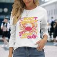 Reject Humanity Evolve To Crab ファニーカニ 長袖tシャツ 長袖Tシャツ 彼女への贈り物
