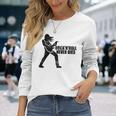 Rock 'N' Roll Never Dies ギタープレーヤー 長袖Tシャツ 彼女への贈り物