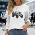 Schueller ヴィンテージ トラクター ドイツ レトロ 長袖Tシャツ 彼女への贈り物