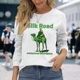 Silk Road 匿名マーケットプレイス キャメル ダークウェブ 暗号 Btc 長袖Tシャツ 彼女への贈り物