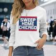 Sweep Home シカゴ野球 サウスサイド チータウン お土産 長袖Tシャツ 彼女への贈り物