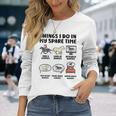 Things I Do Mypare Time 馬 面白い 乗馬 メンズ レディース 長袖Tシャツ 彼女への贈り物