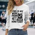 This Is My Work From Homearcastic Cat Remote Worker 長袖Tシャツ 彼女への贈り物