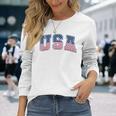 Usa 星条旗 アメリカ国旗 長袖Tシャツ 彼女への贈り物
