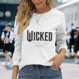 Wicked Movie ロゴ エルファバ スロップ 長袖Tシャツ 彼女への贈り物