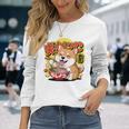 かわいい 柴犬 ラーメン好き おもしろい 日本犬 長袖tシャツ 長袖Tシャツ 彼女への贈り物