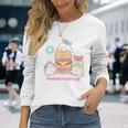 まるもふびより ハンバーガー 長袖Tシャツ 彼女への贈り物