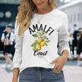 アマルフィ海岸レモン イタリア 長袖Tシャツ 彼女への贈り物
