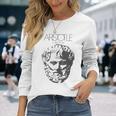 アリストテレスtシャツ 古代ギリシャ哲学者 長袖Tシャツ 彼女への贈り物