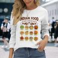 インド料理の多様性 インド料理 長袖Tシャツ 彼女への贈り物