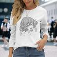 エッチ変態シャツ オタクガール ワイフアヘ顔 快感 長袖Tシャツ 彼女への贈り物