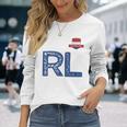 オランダ オランダ 人間の旗 文字 R And L Nederland 長袖Tシャツ 彼女への贈り物