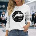 オルカ ヴィンテージ クジラ 海洋動物 クジラ 長袖Tシャツ 彼女への贈り物