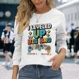 キッズ Leveled Up Big Bro 2025 ビッグブラザー幼児に昇格 長袖Tシャツ 彼女への贈り物