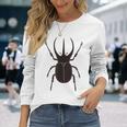 コーカサスオオカブト _昆虫_カブトムシ 長袖Tシャツ 彼女への贈り物