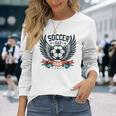 サッカー お父さん 家族 お揃い お父さん 父の日 長袖Tシャツ 彼女への贈り物