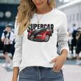 スー、スポーツカー、マッスルカー、レースカーのtシャツ。 長袖Tシャツ 彼女への贈り物