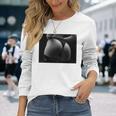 セクシー ブラック ホワイト 写真 美しいお尻 Tバック 長袖tシャツ 長袖Tシャツ 彼女への贈り物