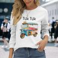 タイ トゥクトゥク バンコク 長袖Tシャツ 彼女への贈り物