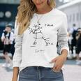 ダーウィン 生命の樹 I Think、チャールズ・ダーウィン 長袖Tシャツ 彼女への贈り物