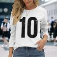 ナンバー10 長袖Tシャツ 彼女への贈り物