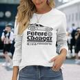 バック・トゥ・ザ・フューチャー Time Machine Future Changer Retro 長袖Tシャツ 彼女への贈り物