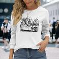 ビッグテキサス 不思議の国のアリス マッドハッターズ ティーパーティーtシャツ 長袖Tシャツ 彼女への贈り物