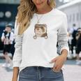 フェレット・イン・ア・ポケット ペット ファニー フェレット 長袖tシャツ 長袖Tシャツ 彼女への贈り物