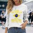 ブラジル国旗 ブラジル メンズ レディース キッズ グリーン ポルトガル語 長袖Tシャツ 彼女への贈り物
