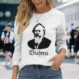 ブラームス ヨハネス・ブラームス クラシック音楽 長袖Tシャツ 彼女への贈り物