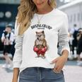 ボクシングチャンピオン 柴犬ファイター 長袖Tシャツ 彼女への贈り物