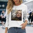 マリリンモンロー_004 長袖tシャツ 長袖Tシャツ 彼女への贈り物