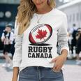 ラグビー カナダ ファン メープルリーフ スポーツ メンズ カナダ国旗 レディース 長袖Tシャツ 彼女への贈り物