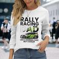 メンズ ラリーレース 父 ファニー ラリーカー レーシング お父さん 長袖Tシャツ 彼女への贈り物